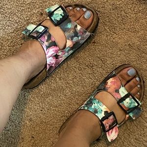 Slide on sandals